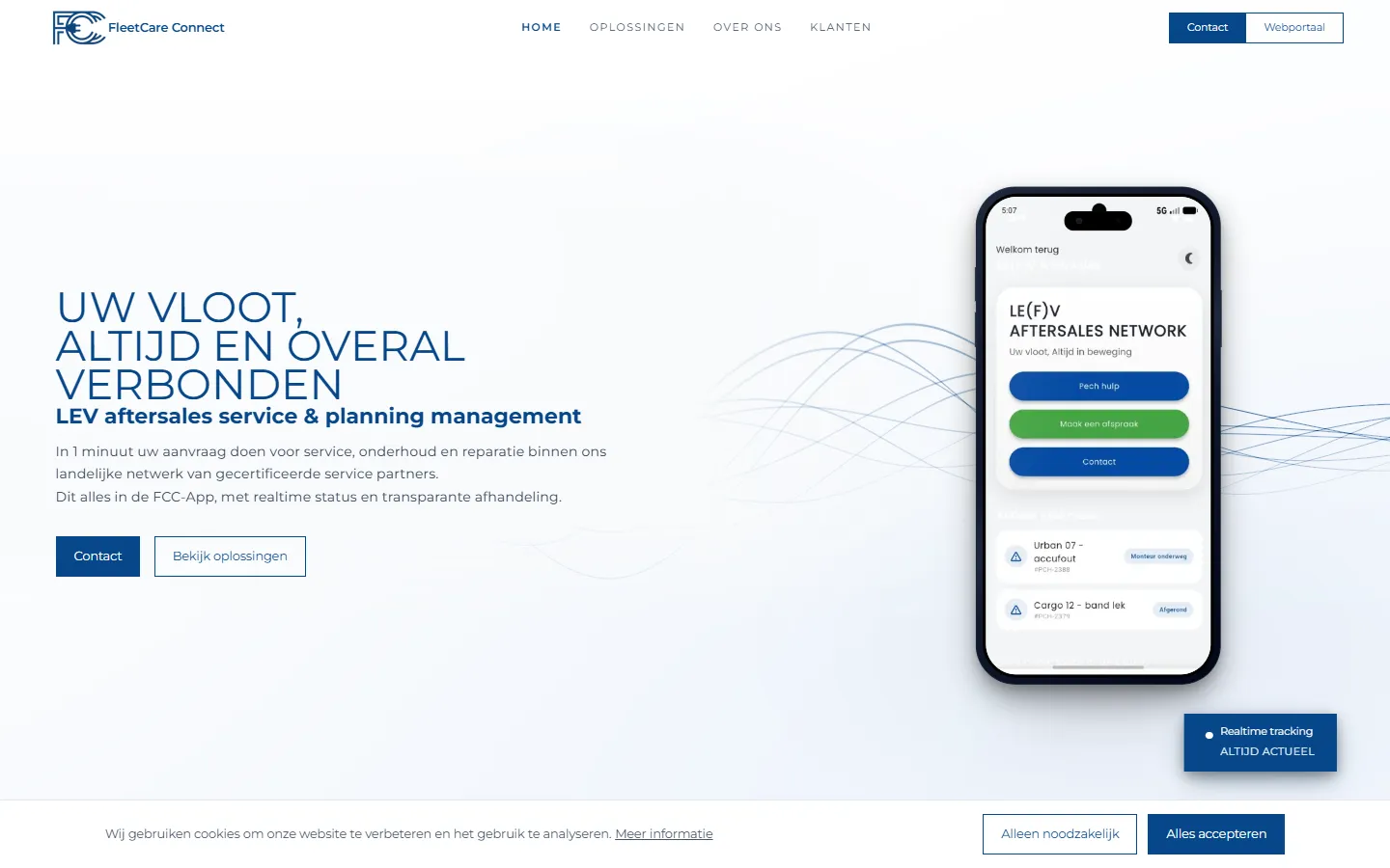 FleetCare Connect: schermafbeelding 1 van het project