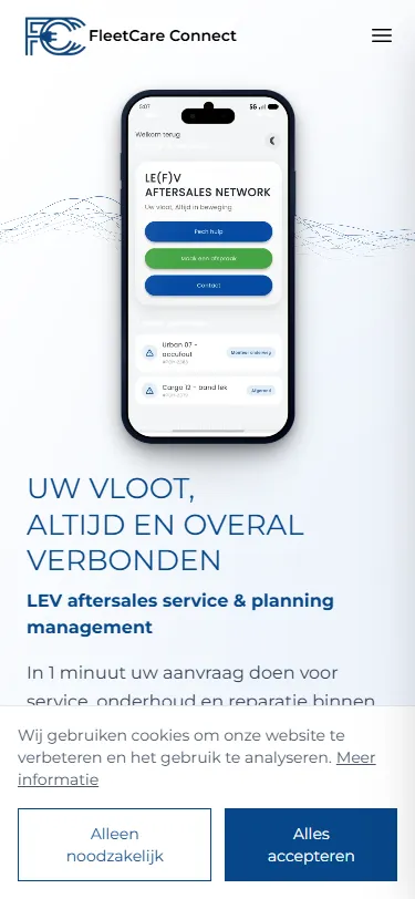 FleetCare Connect: schermafbeelding 4 van het project