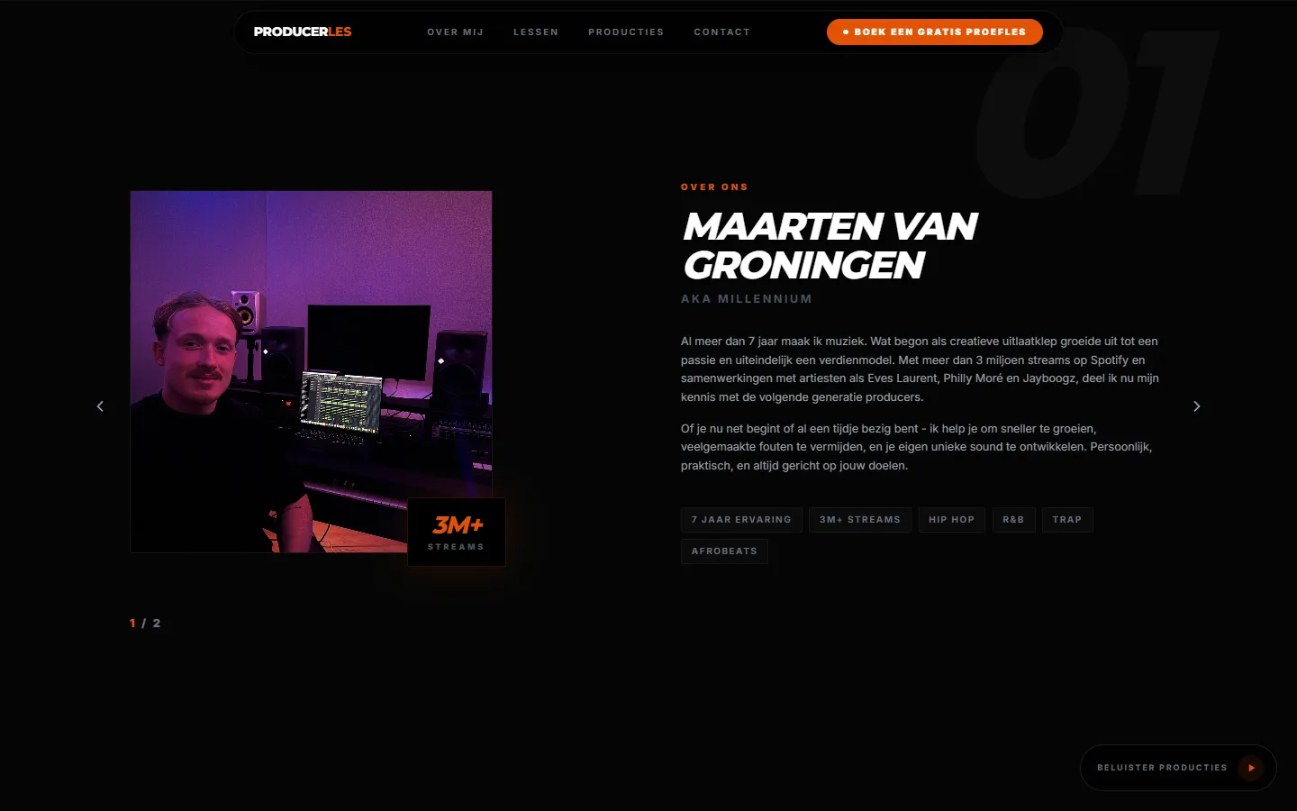 Producerles.nl: schermafbeelding 3 van het project