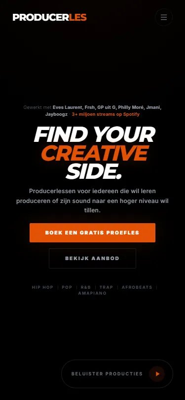 Producerles.nl: schermafbeelding 4 van het project